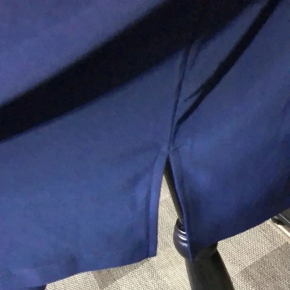 Attitudes By Renee Open front, long sleeve,mid length cardigan, Navy Blue - Picture 5 of 10